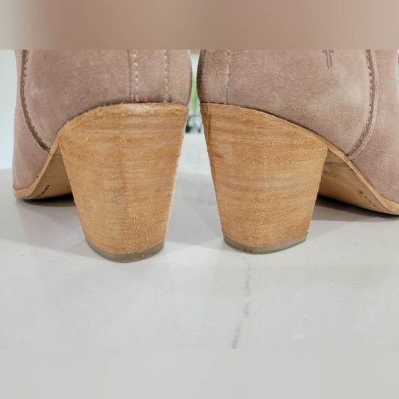 Frye Meghan Booties Size 8.5 dusty rose - Picture 8 of 9